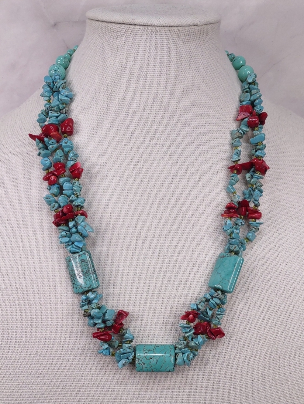Artisan Crafted Multi-Stone Necklace